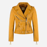 LESSEY Women’s Leather Biker Jacket