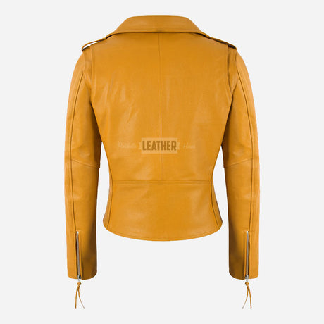 LESSEY Women’s Leather Biker Jacket