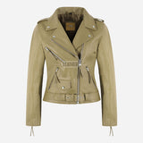 LESSEY Women’s Leather Biker Jacket