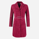 VIONNA Women's 3/4 Length Suede Coat