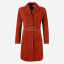 VIONNA Women's 3/4 Length Suede Coat