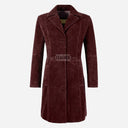 VIONNA Women's 3/4 Length Suede Coat