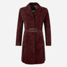 VIONNA Women's 3/4 Length Suede Coat