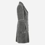 VIONNA Women's 3/4 Length Suede Coat