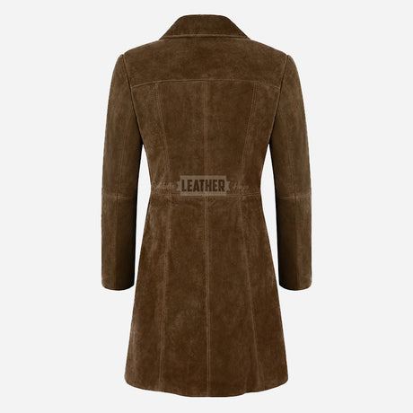 VIONNA Women's 3/4 Length Suede Coat