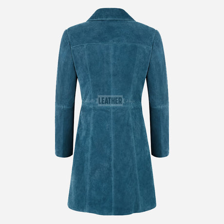 VIONNA Women's 3/4 Length Suede Coat