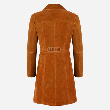 VIONNA Women's 3/4 Length Suede Coat