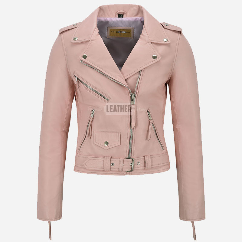 SYSSA Women’s Leather Biker Jacket