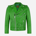 GRUZE Men’s Classic Leather Biker Jacket