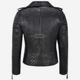 AZRA Leather Biker Jacket for Women