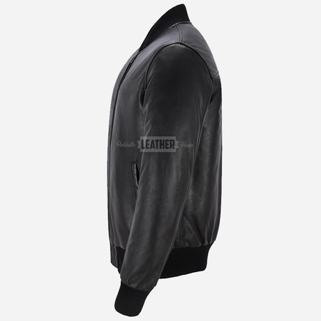 WILTON MA-1 Men's Leather Bomber Jacket