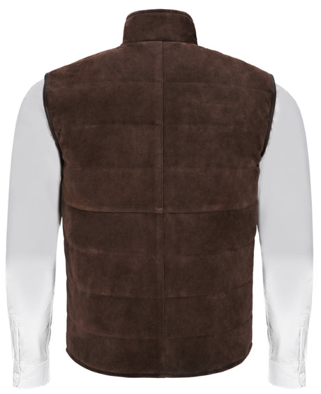 DOFF Men's Suede Leather Gilet
