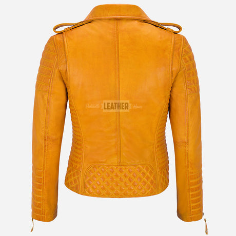 AZRA Leather Biker Jacket for Women