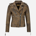 AZRA Leather Biker Jacket for Women