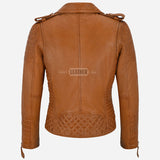 AZRA Leather Biker Jacket for Women