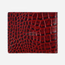 Men's Croc Print Bifold Leather Wallet