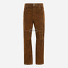GRIT Men's Suede Leather Pants Coffee Brown