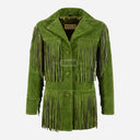 EVOKE Women's Suede Fringe Jacket