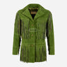 EVOKE Women's Suede Fringe Jacket