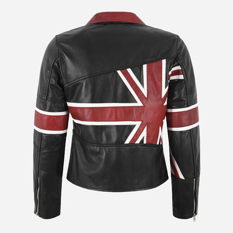 UNION JACK Union Flag Leather Jacket