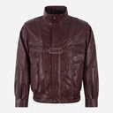 NEROZ Men’s Leather Blouson Jacket