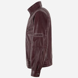 NEROZ Men’s Leather Blouson Jacket