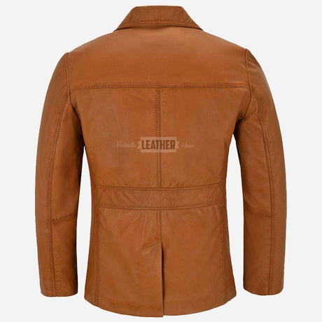VARGARD Leather Military Style Coat