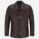 VARGARD Leather Military Style Coat