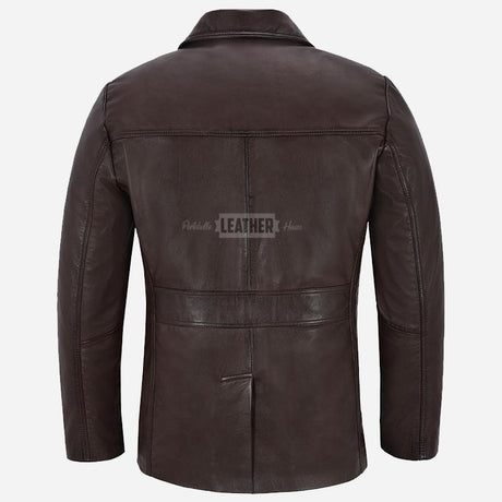 VARGARD Leather Military Style Coat