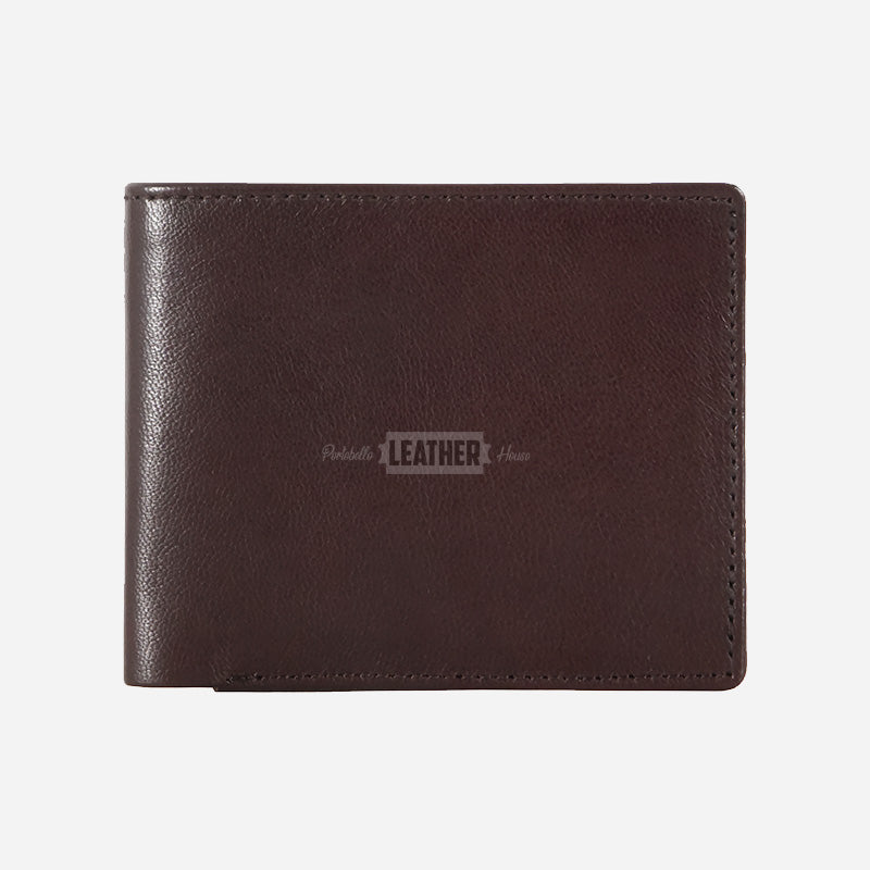Brown Leather Wallet - RFID Protected