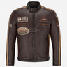 ASTRYX SIZMA Style Leather Racer Jacket