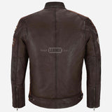 ASTRYX SIZMA Style Leather Racer Jacket