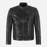 VELTREN Men’s Black Leather Jacket