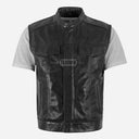 ZORVE Men’s Black Leather Vest