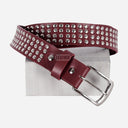 Metallic Studded Leather Belts for Men