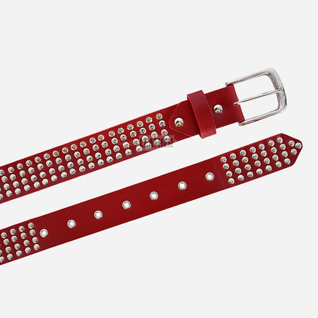 Metallic Studded Leather Belts for Men