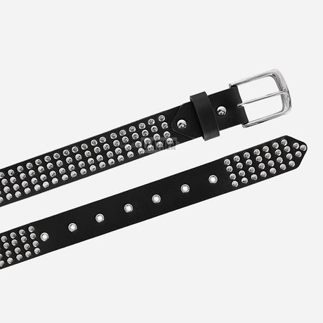 Metallic Studded Leather Belts for Men