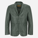 MALRIN Men's Leather Blazer