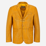 MALRIN Men's Leather Blazers