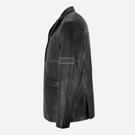 MALRIN Men's Leather Blazer