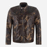 BENNY Men's Vintage Leather Racer Jacket