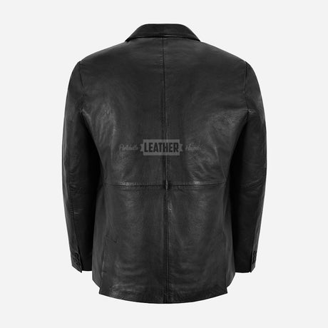 MALRIN Men's Leather Blazer