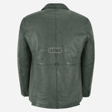 MALRIN Men's Leather Blazer
