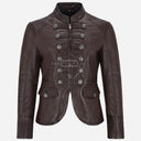 AERYNIX Women's Studded Leather Jacket