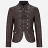 AERYNIX Women's Studded Leather Jacket