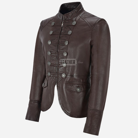 AERYNIX Women's Studded Leather Jacket