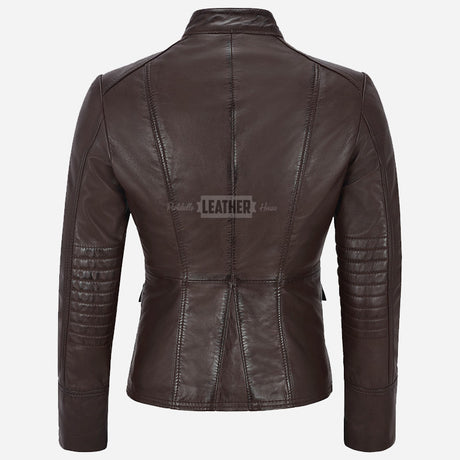 AERYNIX Women's Studded Leather Jacket