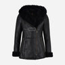 OAKLEIGH Shearling Sheepskin Parka Coat Black
