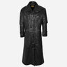 HELMSMAN Men’s Long Leather Coat Black