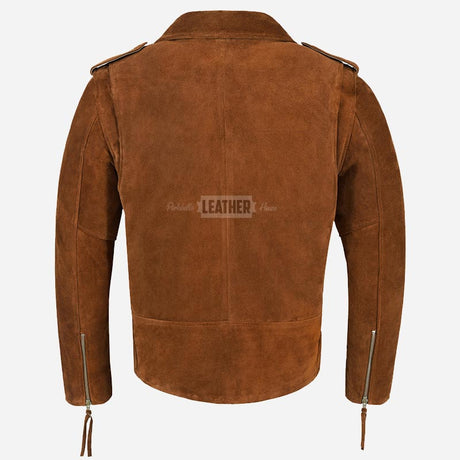 DAVIES Men’s Suede Biker Jacket